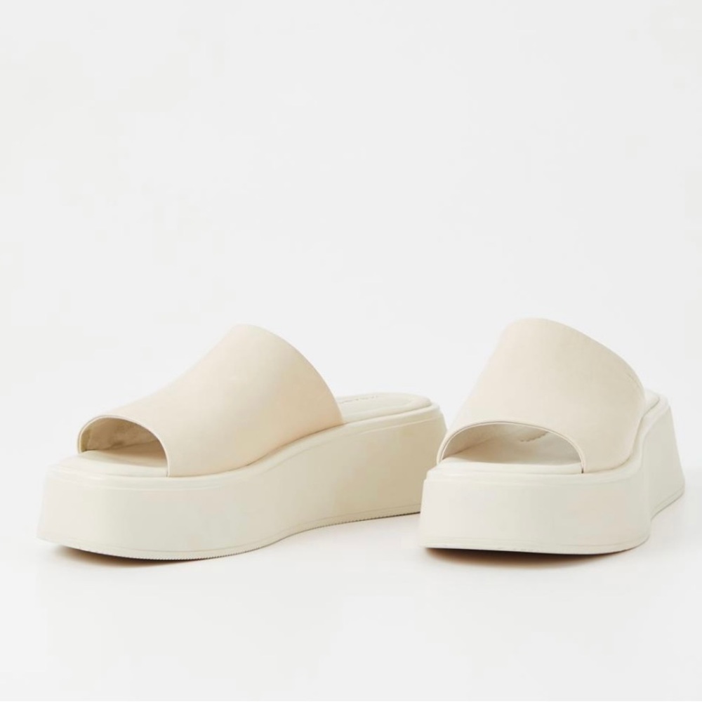 Vagabond Courtney Off White Leather Sandals Size 10.5 (41)